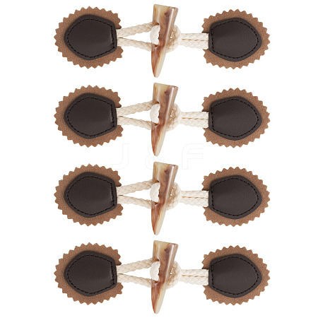 5 Pairs Resin Buttons BUTT-TA0001-48D-1