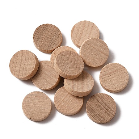 Unfinished Wooden Discs WOOD-WH0030-11-1