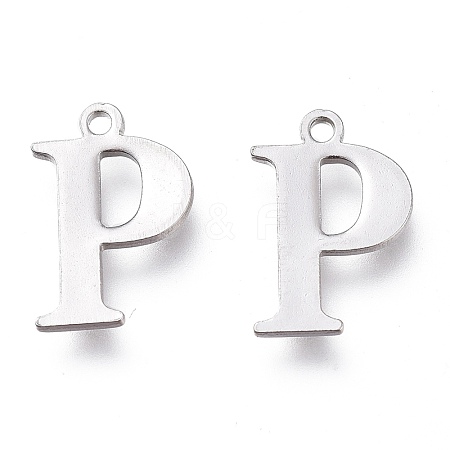 Tarnish Resistant 304 Stainless Steel Charms STAS-H112-P-P-1