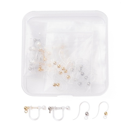 10 Pairs Plastic Clip-on Earring Findings STAS-UN0024-79-1