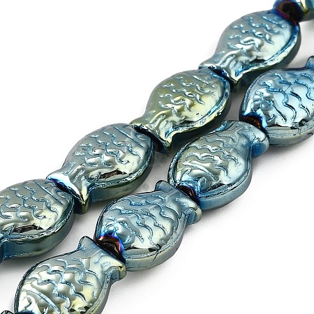 Electroplate Glass Beads Strands EGLA-V001-01I-1