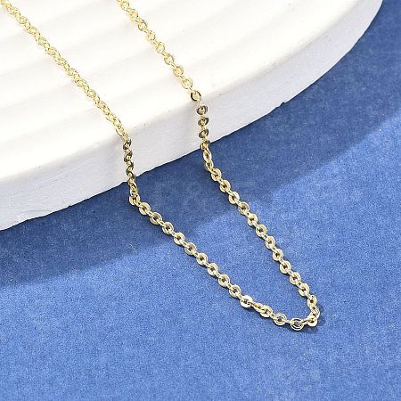 Brass Cable Chain Necklaces NJEW-E151-03G-1
