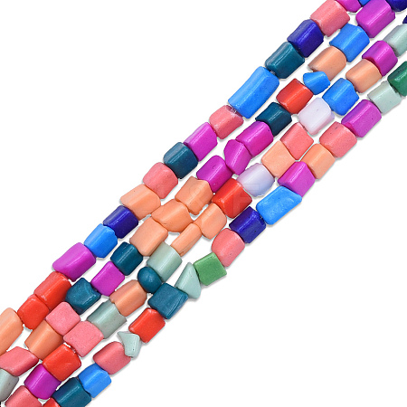Opaque Spray Painted Glass Bead Strands X1-GLAA-N047-05A-1