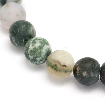 Natural Tree Agate Beads Strands G-G735-02F-6mm-1