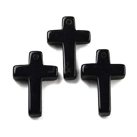 Natural Obsidian Pendants G-H007-09F-1