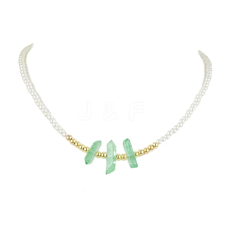 ABS Plastic Imitation Pearl Beaded Necklaces NJEW-JN04859-02-1