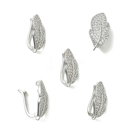 SHEGRACE Bras Micro Pave Clear Cubic Zirconia Snap Clasps XGRQ5F095-808P-1