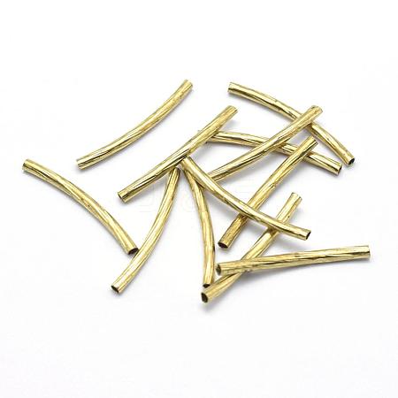 Brass Tube Beads KK-A143-34A-C-RS-1