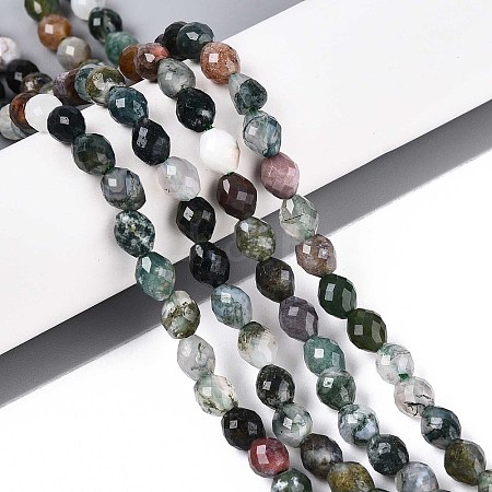 Natural Indian Agate Beads Strands G-T142-83-1