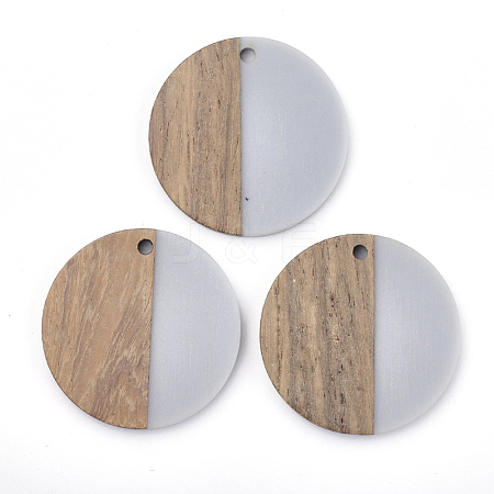Resin & Walnut Wood Pendants RESI-T023-15A-1