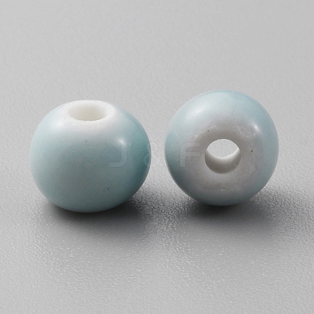 Handmade Porcelain Beads PORC-WH0010-03E-1