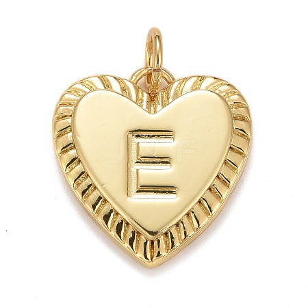 Rack Plating Real 18K Gold Plated Brass Pendants KK-E260-01G-E-1