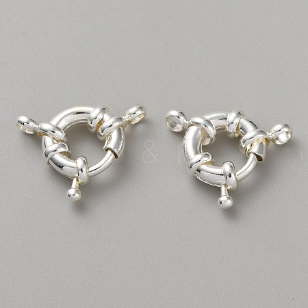 Brass Spring Ring Clasps KK-WH20010-003B-S-1