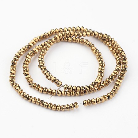 Electroplate Glass Bead Strands LS-EGLA-G014-2mm-FP02-1