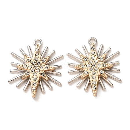 Alloy Rhinestone Pendants RB-CBAA987-05B-1