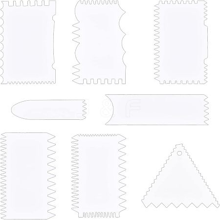  Plastic Cake Spatulas DIY-NB0006-43-1