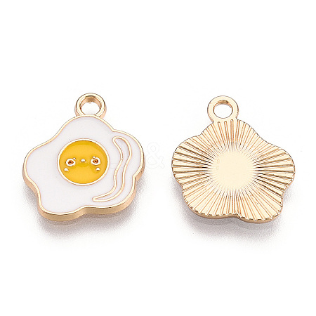 Light Gold Plated Alloy Pendants ENAM-T009-29-1