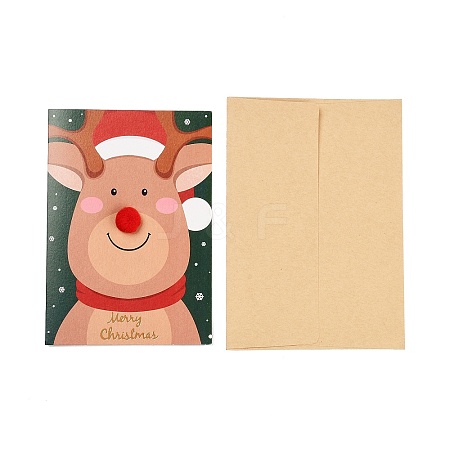 Rectangle Paper Greeting Card AJEW-P123-B03-1