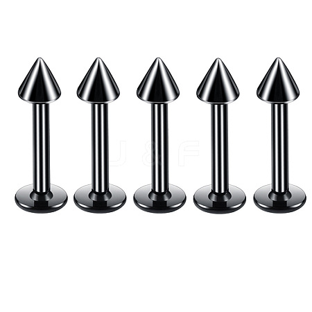 304 Stainless Steel Cone Threadless Labrets for Women Men WG9B6EB-19-1