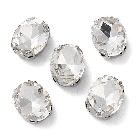 Oval Sew on Rhinestone RGLA-L028-02C-01-1