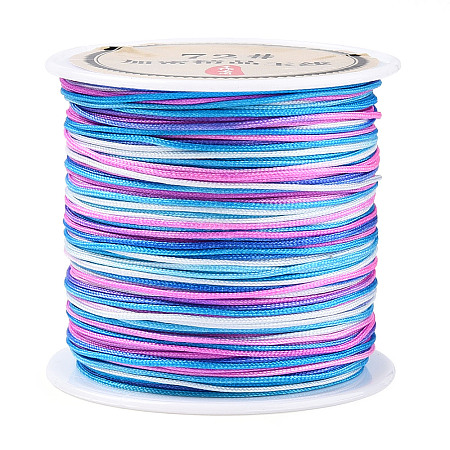 50M Segment Dyed Nylon Chinese Knotting Cord NWIR-A008-02G-1-1