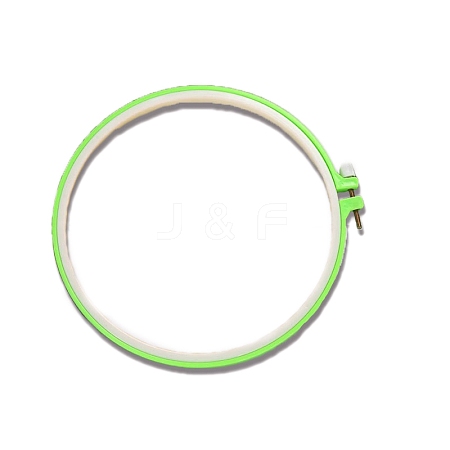 Round ABS Plastic Cross Stitch Embroidery Hoops PW-WG25131-04-1