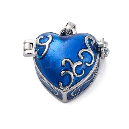 Brass Enamel Locket Pendants KK-F894-15P-02-1