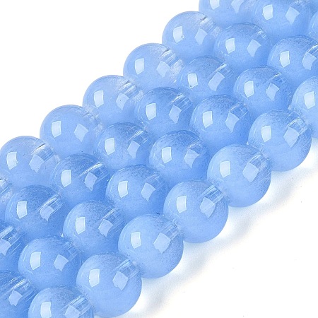 Transparent Glass Imitation Cat Eye Beads Strands GLAA-Q110-01C-05-1
