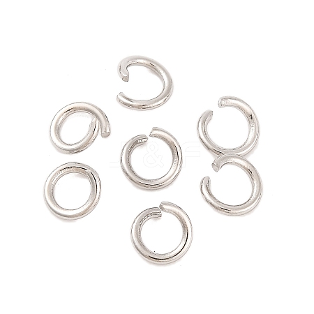 Tarnish Resistant 304 Stainless Steel Jump Rings STAS-R049-6x1mm-1