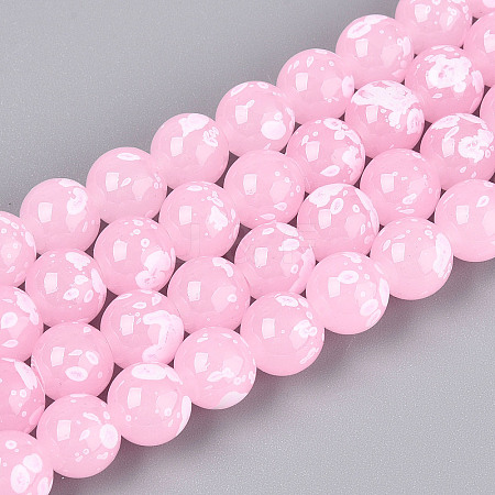 Baking Paint Glass Beads X1-DGLA-N015-10mm-02-1