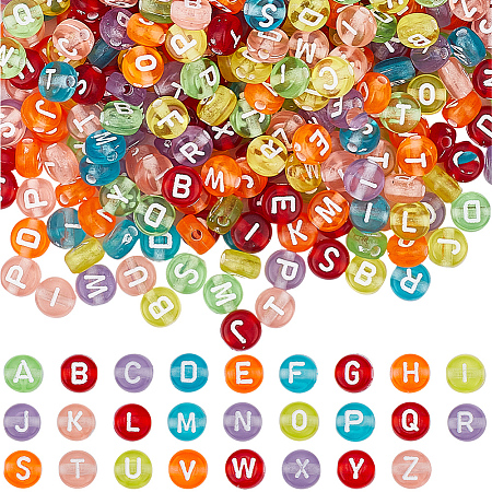 1500Pcs Transparent Acrylic Beads OACR-SP0001-25B-1