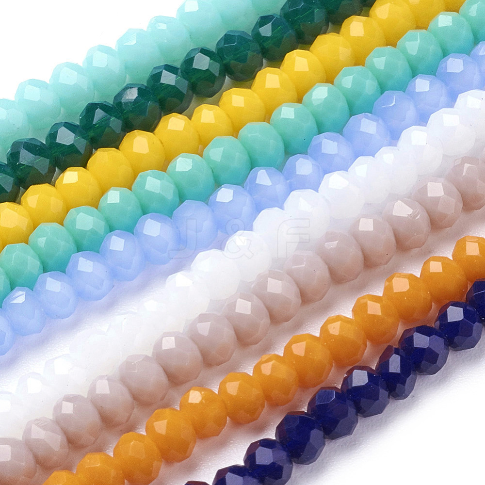 Wholesale Imitation Jade Glass Beads Strands - Jewelryandfindings.com