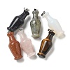 Natural & Synthetic Mxied Gemstone 3D Pendants G-K385-10P-1