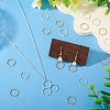 24Pcs 2 Colors Brass Linking Rings KK-TA0003-08-5