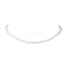 Natural Keshi Pearl Two Sides Polished Beaded Necklaces for Women NJEW-JN05336-01-3