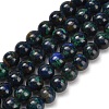 Natural Azurite Beads Strands G-Z110-C05-4mm-2