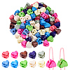 100Pcs 10 Colors Plastic Cord Locks FIND-SP0005-12-1