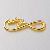 Tibetan Style Alloy Infinity with Hope Links connectors TIBE-S230-G-LF-1