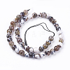 Natural Fire Crackle Agate Beads Strands G-L084-8mm-17-2