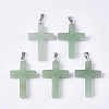 Natural Green Aventurine Pendants G-S358-001D-1