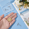 6Pcs Brass with Rhinestone Pendants KK-BC0014-26P-3