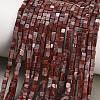 Natural Red Rainbow Jasper Beads Strands LS-GG-CBA2498-A06-01-1