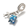 Rack Plating Alloy Enamel European Dangle Charms FIND-H005-38P-2