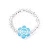 Transparent Acrylic Finger Rings RJEW-JR00957-4