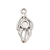 Non-Tarnish 304 Stainless Steel Pendant Cabochon Settings STAS-F282-13MC-1