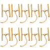 10 Sets Stainless Steel Curb Chain Extender STAS-BBC0008-21B-G-1