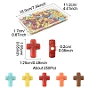 250Pcs Crackle Opaque Acrylic Beads OACR-FS0002-22-4