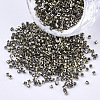 Electroplate Glass Cylinder Beads SEED-Q036-01A-B03-1