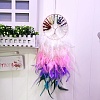 Woven Net/Web with Feather Art Pendant Decorations TREE-PW0001-29A-1