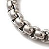 304 Stainless Steel Box Chain Bracelets BJEW-L673-021P-2